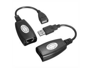 US USB Over RJ45 Cat5 Cat6 Ethernet Network Cable Adapter Converter Upto 150Ft US USB Over RJ45 Cat5 Cat6 Ethernet Network Cable Adapter Converter Upto 150Ft
