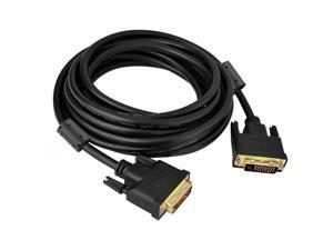 High Resolution Gold Plated 10FT Dual M-M DVI to DVI-D Video Cable for PC