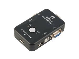 US 2 Port USB KVM Switch With 2 Cable for Mouse Keyboard Monitor LCD LED US 2 Port USB KVM Switch With 2 Cable for Mouse Keyboard Monitor LCD LED