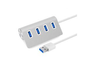 4 Port Aluminum USB 3.0 HUB 5Gbps High Speed For PC Laptop Mac Computer 4 Port Aluminum USB 3.0 HUB 5Gbps High Speed For PC Laptop Mac Computer