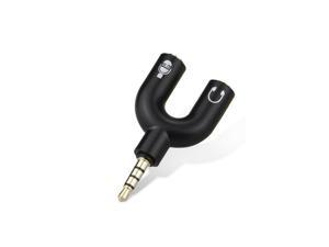4 Position 3.5mm Stereo Splitter Audio to Mic Headset Jack Plug Y Adapter Black 4 Position 3.5mm Stereo Splitter Audio to Mic Headset Jack Plug Y Adapter Black