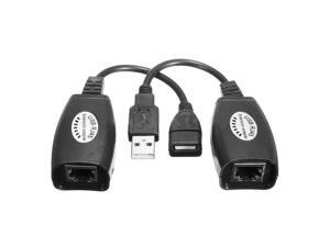 Up To 150Ft USB RJ45 Cat5 Cat6 Ethernet Extender Extension Repeater Adapter Up To 150Ft USB RJ45 Cat5 Cat6 Ethernet Extender Extension Repeater Adapter
