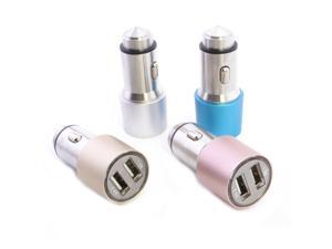 Dual USB 2 Port Car Charger Adapter Bullet Safety Hammer For Cell Phone 3.1 A Dual USB 2 Port Car Charger Adapter Bullet Safety Hammer For Cell Phone 3.1 A
