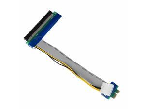 PCI-E 1x To 16x Extender PCI Express Riser Ribbon Cable with Molex Power PCI-E 1x To 16x Extender PCI Express Riser Ribbon Cable with Molex Power