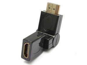 HDMI Male to HDMI Female 360 Degree Rotng Swivel Right Angle Adapter HDMI Male to HDMI Female 360 Degree Rotng Swivel Right Angle Adapter