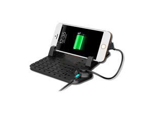 Car Dashboard Phone Holder Pad w/ MicroUSB Lightning Magnetic Cable S cone Car Dashboard Phone Holder Pad w/ MicroUSB Lightning Magnetic Cable S cone