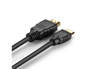 Black 6FT MINI HDMI to HDMI Cable Cord Adapter HD Gold Plated Connector Black 6FT MINI HDMI to HDMI Cable Cord Adapter HD Gold Plated Connector