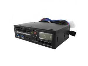 5.25 inch USB 3.0 Media Dashboard Front Panel PC Multi Card Reader SATA