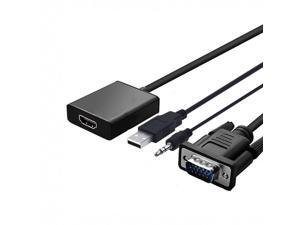 VGA to HDMI Converter Adapter w/ Audio 1080P HD Video VGA to HDMI Converter Adapter w/ Audio 1080P HD Video