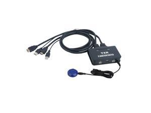 HDMI KVM Switch Button Switcher USB Port With Cable For Monitor Keyboard Mouse HDMI KVM Switch Button Switcher USB Port With Cable For Monitor Keyboard Mouse