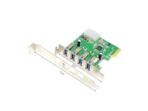 USB 3.0 PCI-E Card USB PCI Express HUB 4 Port Horizontal Connection USB 3.0 PCI-E Card USB PCI Express HUB 4 Port Horizontal Connection