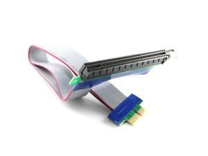 US PCI-E Express 1X to 16X Riser Card Extender Ribbon Flexible Extension Cable US PCI-E Express 1X to 16X Riser Card Extender Ribbon Flexible Extension Cable