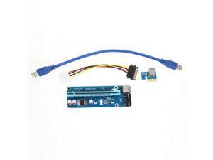 PCI-E 1x to 16x Powered USB 3.0 Extender Riser Adapter Card PCI-E 1x to 16x Powered USB 3.0 Extender Riser Adapter Card