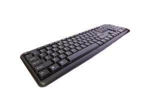 USB Wired Keyboard Full Sized Water Spill Resistant Standard Black USB Wired Keyboard Full Sized Water Spill Resistant Standard Black