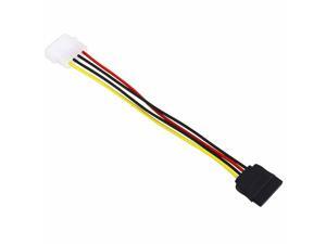 Male 4 Pin IDE to Male 15 Pin Serial ATA SATA with Power Adapter Cable Cord Male 4 Pin IDE to Male 15 Pin Serial ATA SATA with Power Adapter Cable Cord