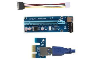PCI-E 1x to 16x Powered USB 3.0 Extender Riser Adapter Card PCI-E 1x to 16x Powered USB 3.0 Extender Riser Adapter Card