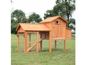 CYBER MONDAY SALE 82" Deluxe Backyard Wood Chicken Coop Rabbit Hutch CYBER MONDAY SALE 82" Deluxe Backyard Wood Chicken Coop Rabbit Hutch