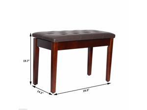 Boxing Day Faux Leather Piano Bench Wood Double Duet Keyboard Boxing Day Faux Leather Piano Bench Wood Double Duet Keyboard