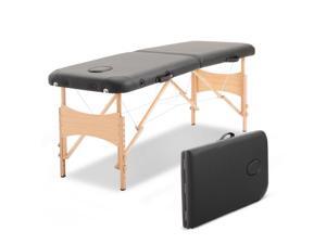 2 Section Massage Table Bed Spa Facial Couch Table Foldable w/ Carry Case 2 Section Massage Table Bed Spa Facial Couch Table Foldable w/ Carry Case