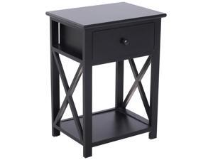 Modern Wood Accent Side End Table with Bottom Shelf Living Room Furniture Modern Wood Accent Side End Table with Bottom Shelf Living Room Furniture