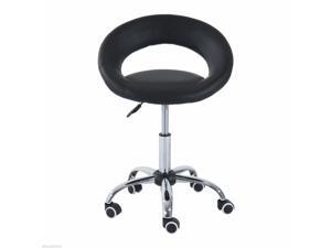 Salon Stool Rolling Swivel Hydraulic Moon Chair Adjustable Height Black Salon Stool Rolling Swivel Hydraulic Moon Chair Adjustable Height Black