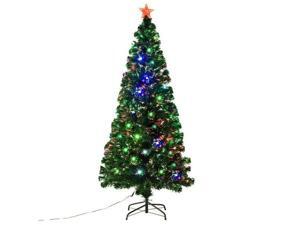 Christmas Tree 6' Fiber Optic LED Artificial Christmas Tree Pre-lit Home Décor Christmas Tree 6' Fiber Optic LED Artificial Christmas Tree Pre-lit Home Décor
