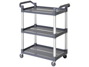 3-Tier Metal Trolley Serving Cart Free Moving Kitchen Livingroom 3-Tier Metal Trolley Serving Cart Free Moving Kitchen Livingroom