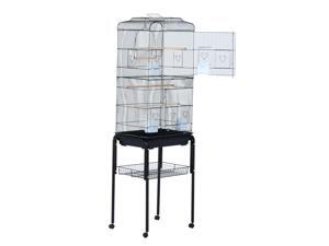 CYBER MONDAY SALE 63" Large Rolling Bird Cage Cockel Play CYBER MONDAY SALE 63" Large Rolling Bird Cage Cockel Play