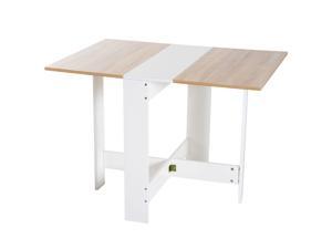 Drop Leaf Dining Table Folding Multifunctional Table Space Saving Oak Drop Leaf Dining Table Folding Multifunctional Table Space Saving Oak