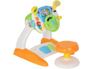 Simulated Cab Set With Stool Driving Game Steering Wheel 3 Years Kids ABS Simulated Cab Set With Stool Driving Game Steering Wheel 3 Years Kids ABS