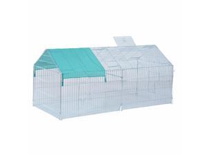 86.6" x 40.6" x 40" Small Animal Enclosure Rabbit Bunny Pet Metal Playpen Run 86.6" x 40.6" x 40" Small Animal Enclosure Rabbit Bunny Pet Metal Playpen Run