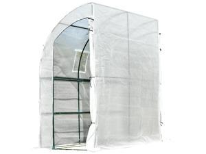 Outdoor Wall Greenhouse Walk-in Gardening Plant with Windows and Doors Walk-In Outdoor Wall Greenhouse Walk-in Gardening Plant with Windows and Doors Walk-In