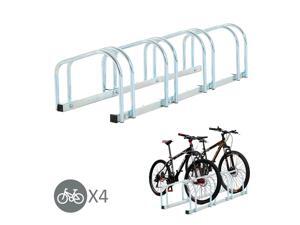 3.1FT Bicycle Floor Storage Stand Garage Organizer 4 Bike Ground Mount Holder 3.1FT Bicycle Floor Storage Stand Garage Organizer 4 Bike Ground Mount Holder