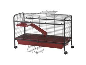 42” Rolling Pet Cage Set for Small Animals with Ramp Water Feeder 42” Rolling Pet Cage Set for Small Animals with Ramp Water Feeder