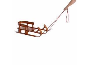 35.5" Snow Sled Children Wooden Sledge Ski Sliding Snowmobile Baby 35.5" Snow Sled Children Wooden Sledge Ski Sliding Snowmobile Baby