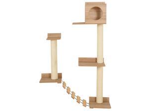 Wooden Cat Tree Activity Center for Cats and Pets Wooden Cat Tree Activity Center for Cats and Pets