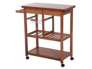 Home Basics Kitchen Trolley Cart w/ Basket Drawers Lockable Wheels Home Basics Kitchen Trolley Cart w/ Basket Drawers Lockable Wheels