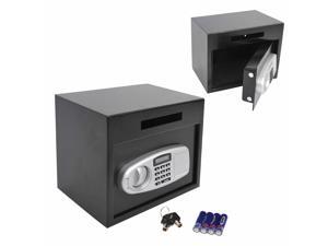 Wall Mounted Electronic Digital Safe Box W/ Keypad Lock  Cash Home Security