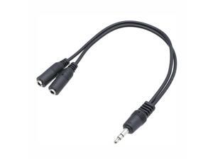 3.5 mm Male to 2 Female Y Splitter Headset Earphone Headphone Audio Cable 3.5 mm Male to 2 Female Y Splitter Headset Earphone Headphone Audio Cable