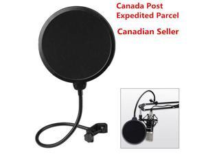 Double Layer Flexible Studio Microphone Mic Wind Screen Pop Filter Mask Shied