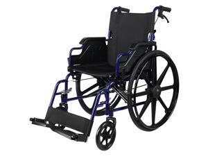 Foldable Lightweight Wheelchair With Flip Back Desk Arms, Swing Away Footrests Foldable Lightweight Wheelchair With Flip Back Desk Arms, Swing Away Footrests