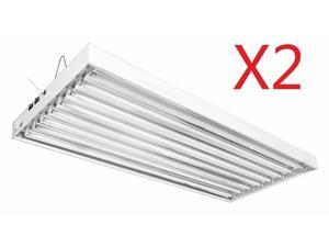 4 Ft 8 Lamps T5 Ho Tube Fluorescent Grow Light Hydroponic Fixture 2-Pack 4 Ft 8 Lamps T5 Ho Tube Fluorescent Grow Light Hydroponic Fixture 2-Pack