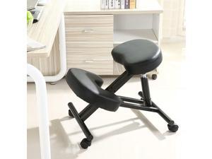 Black Ergonomic Adjustable Kneeling Solid Plain Office Chair Home Living Room Black Ergonomic Adjustable Kneeling Solid Plain Office Chair Home Living Room