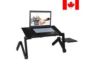 Portable Aluminum Laptop Table Stand with Mouse Pad Fully Adjustable Mount Portable Aluminum Laptop Table Stand with Mouse Pad Fully Adjustable Mount