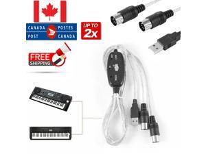 MIDI to USB IN-OUT Interface Cable Adapter for Keyboard Music Create Converter MIDI to USB IN-OUT Interface Cable Adapter for Keyboard Music Create Converter