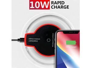 Fast Qi Wireless Charger Charging Pad For iPhone 12 11 Xs Xr S8 S9 S10 Fast Qi Wireless Charger Charging Pad For iPhone 12 11 Xs Xr S8 S9 S10