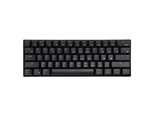 Royal Kludge RK61 2.4Ghz Wireless / Bluetooth 5.1 / USB Wired 60% White Backlit Mechanical Gaming Keyboard - 61 Keys Ultra-Compact - Black ABS Keycap - Blue Switch