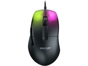 ROCCAT Kone Pro Lightweight Ergonomic Wired Gaming Mouse - 19K DPI Optical Sensor - AIMO RGB Lighting - Titan Scroll Wheel - Honeycomb Shell - Black