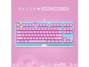 Razer BlackWidow X SANRIO CHARACTERS Hello Kitty Limited Edition 87 Key Wired Backlit Mechanical Gaming Keyboard: Razer Green Switches - Tactile & Clicky - HelloKitty Pink LED