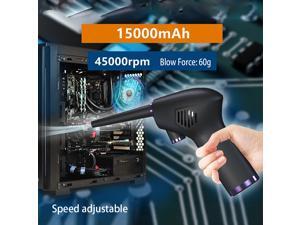 Cordless Air Duster Compressed Air Blower Electric Air Duster for Computer Keyboard Electronics Cleaning for Camera 15000mAh Cordless Air Duster Compressed Air Blower Electric Air Duster for Computer Keyboard Electronics Cleaning for Camera 15000mAh